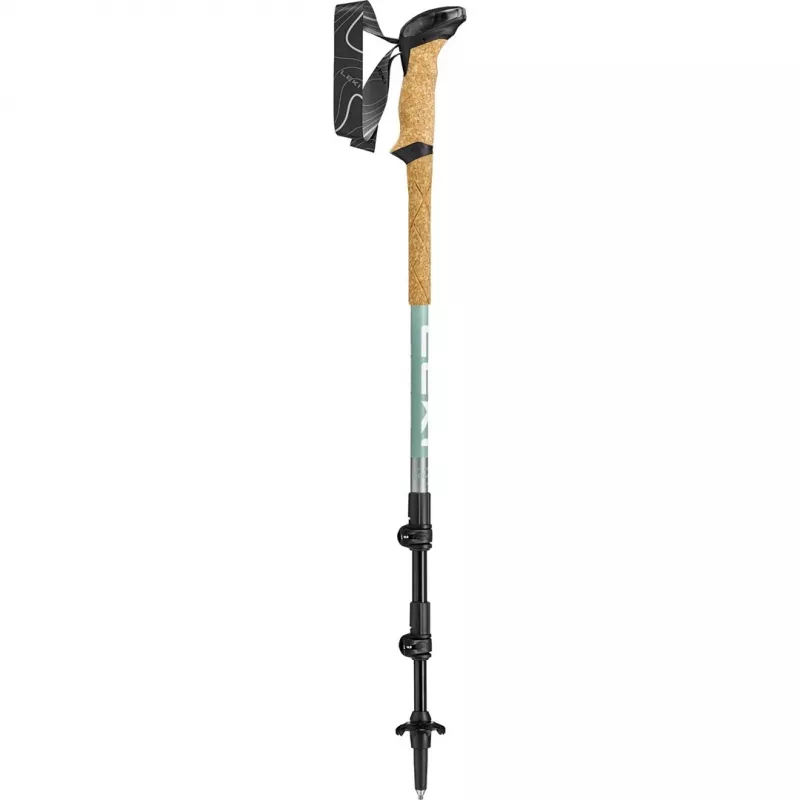 Kije trekkingowe Leki Makalu Lite regulowane 90–125 cm, szaro-zielone