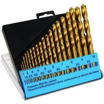 Zestaw wierteł c.k tools T3291 — 19-częściowy zestaw HSS z powłoką TiN do metalu i wiercenia ogólnego