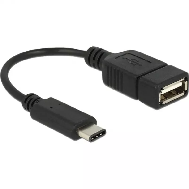Kabel USB DeLOCK 65579 USB 2.0 0,15 m USB C USB A Czarny