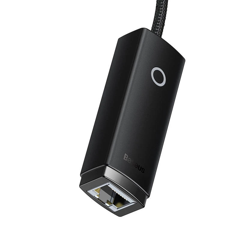 Adapter sieciowy Baseus Lite Series USB-C na RJ45 (czarny)
