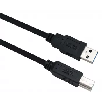 Kabel USB 3.0 helos 288328 — wtyk A na wtyk B, 1,0 m, czarny