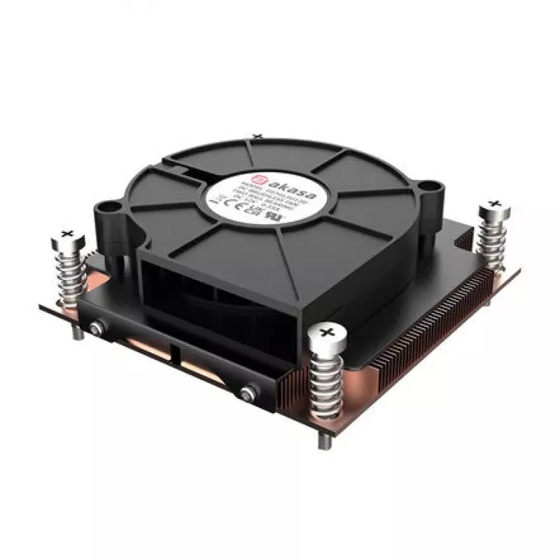 Chłodzenie CPU Akasa AK-CC7406BP01 dla Intel LGA 1700, miedziane ciepłowody