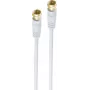 Kabel koncentryczny ShiverPeaks BS80095-G-128CP 5 m F Biały