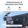 Safemo SC1 SolarCam, 4K UHD Video, 8× Zoom, 132° View, Night Vision, Wi-Fi 2,4 GHz, 1,5 W solar, Biały