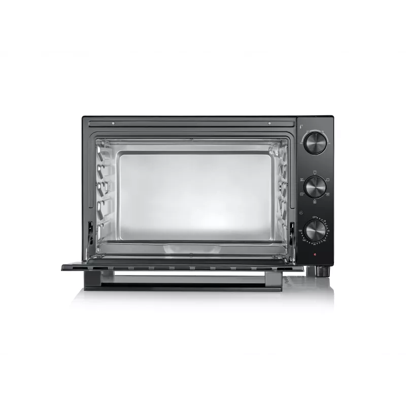 Wolnostojący piekarnik nablatowy SEVERIN TO 2076 — 46 l, 1800 W, czarny, 515×420×365 mm