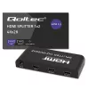 Qoltec 51797 Aktywny Rozdzielacz HDMI 2 x HDMI 4K x 2K | 6Gb/s | 60Hz