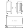 SCHROFF Front Panel - FRONTPL.HF PSU 3HE 6TE MAX (21006943)