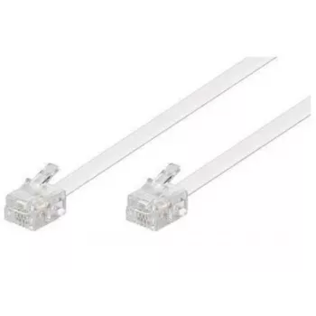 Kabel telefoniczny Microconnect MPK191W RJ-11 Standard 15 m Biały