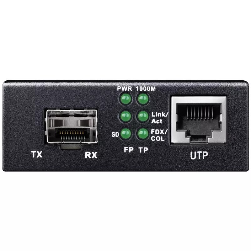 Konwerter mediów sieciowych Cudy MC220 — Gigabit (1000 Mbps) single-mode SFP 1310 nm, 1x RJ-45, 1x SFP, czarny