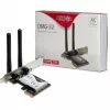 Inter-Tech DMG-32 - Wbudowana - Bezprzewodowa - PCI Express - Wi-Fi - 650 Mbit/s - Czarna - Srebrna (88888148)