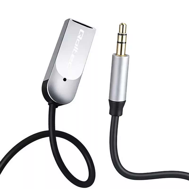 Bezprzewodowy adapter odbiornika audio QOLTEC HiFi BT6.0 2xRC – Odbiornik audio Bluetooth do głośników i radia samochodowego