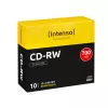 Płyty CD-RW wielokrotnego zapisu INTENSO 700 MB / 80 min, 12x, 10 szt., 120 mm (slimcase)