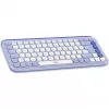 Logitech POP Icon Combo - Tastatur-und-Maus-Set - kabellos - Bluetooth LE - QWERTY - US International - fliederfarben?, Off-White (920-013078)