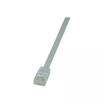 LogiLink CF2071U RJ45 kabel sieciowy, kabel krosowy CAT 6 U/UTP 5,00 m biały, bardzo elastyczny, 1 szt.