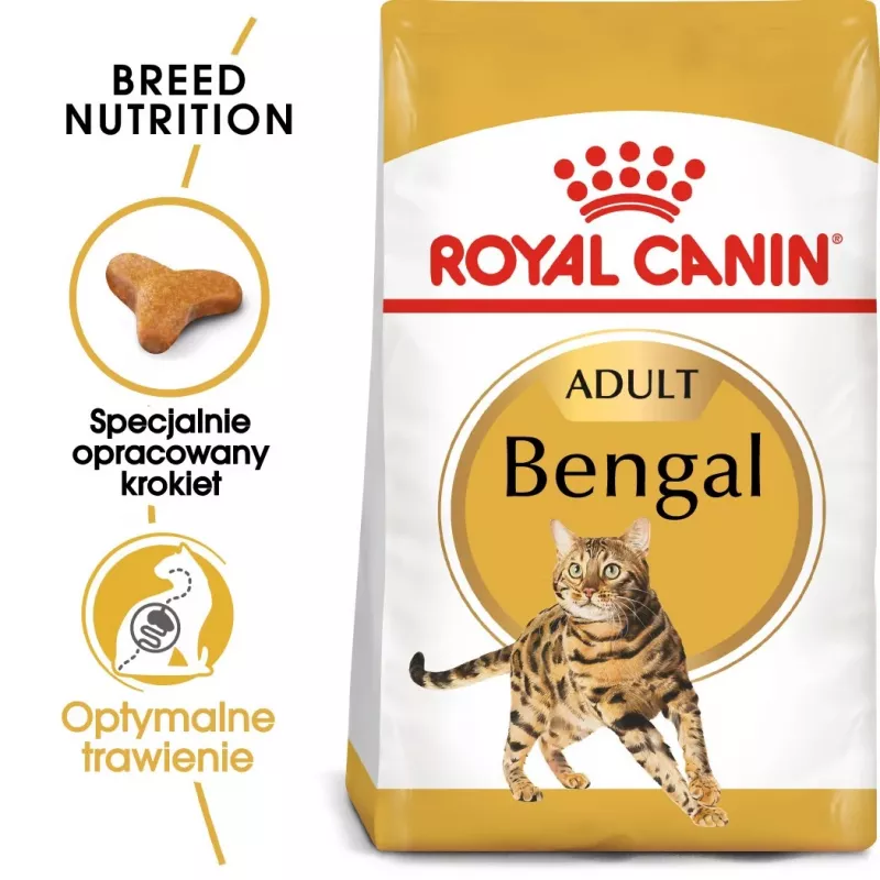 Sucha karma dla kota Royal Canin Bengal Adult 10 kg — Kurczak, 40% białka, 18% tłuszczu