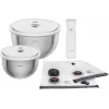Zestaw próżniowych misek do przechowywania żywności ZWILLING Fresh&Save Bowl Starter Set 9-częściowy stal nierdzewna