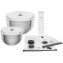 Zestaw próżniowych misek do przechowywania żywności ZWILLING Fresh&Save Bowl Starter Set 9-częściowy stal nierdzewna
