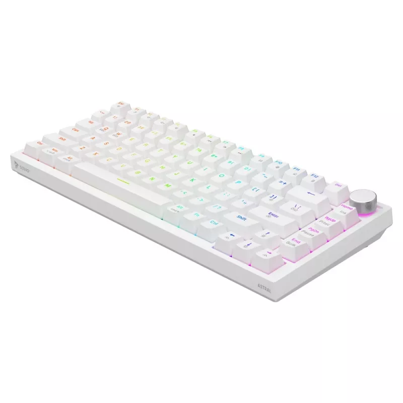 Klawiatura gamingowa Savio ASTRAL WHITE JADE USB QWERTY US International