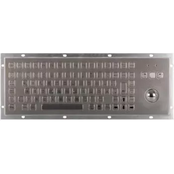 Przemysłowa klawiatura PC Joy-IT IPC-Tastatur-02 złącze USB, przewodowa klawiatura USB przemysłowa