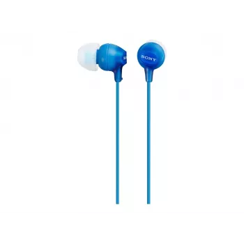 Sony MDR-EX15LP, Przewodowe, 8 - 22000 Hz, Muzyka, 3 g, Słuchawki, Niebieski