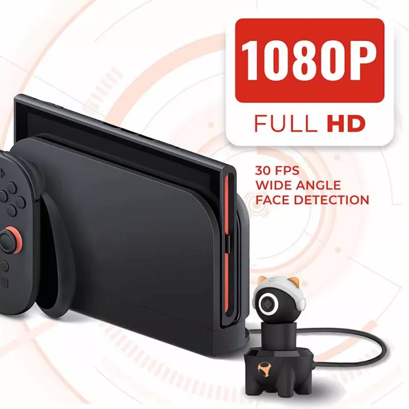 Subsonic Playcam 1080 2w1 HD Mini Kamera dla Nintendo Switch 2 Czerwona