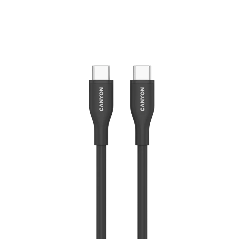 Kabel CANYON CC60SC10 C-C 60W 1m Silikon Czarny