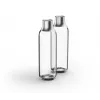 Butelka do gazowania BRITA 118426 – szklana butelka 1 l z nakrętką ze stali nierdzewnej, wysokość 287 mm, 2 szt.