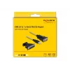 DeLOCK Adapter USB 2.0 Typ-A na szeregowy RS-232 D-Sub 9 + D-Sub 25