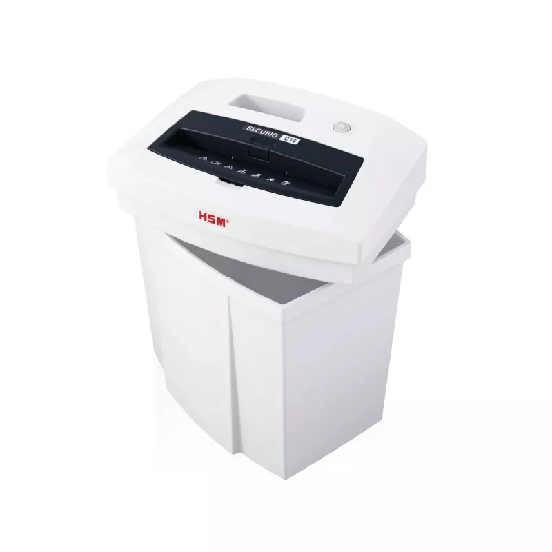 Niszczarka dokumentów HSM SECURIO C14, cięcie paskowe, 22,6 cm, biała