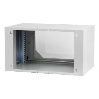 Szafa rack Digitus CL-19 06U 6U do montażu ściennego Jasnoszary
