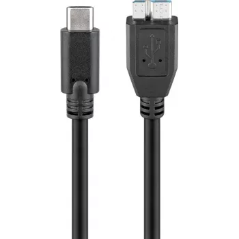 Wentronic goobay - Kabel USB - Micro-USB Typ B (M) do USB-C (M) - USB 3.1 - 60 cm - odwracalna wtyczka C (67995)