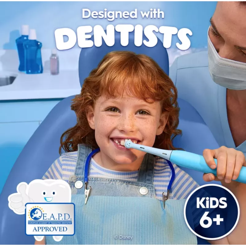 Szczoteczka elektryczna Oral-B z etui podróżnym, 6Y+ | iO Kids Disney Stitch | Ładowalna | Dla dzieci | Liczba dołączonych końcówek 1 | Liczba trybów szczotkowania 3
