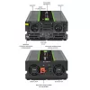 Qoltec Monolith zasilacz/przetwornica samochodowa 4000 W Czarny