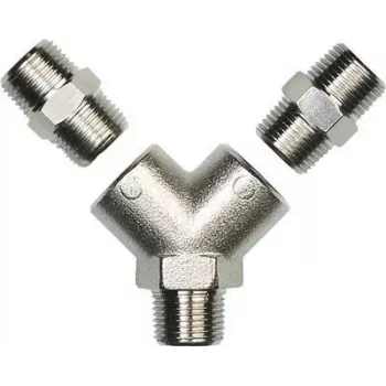 Adapter sprzęgający 2-drogowy 3M, 3/8 cala żeński na 3/8 cala męski — model Aircare 7000042680