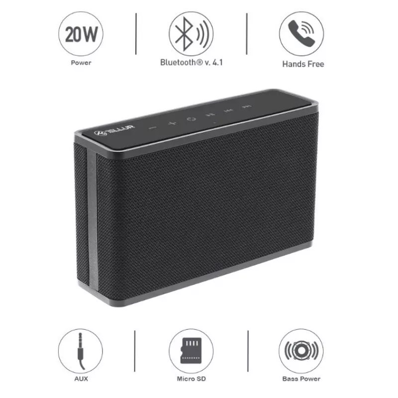 Głośnik przenośny Tellur Bluetooth Speaker Apollo czarny
