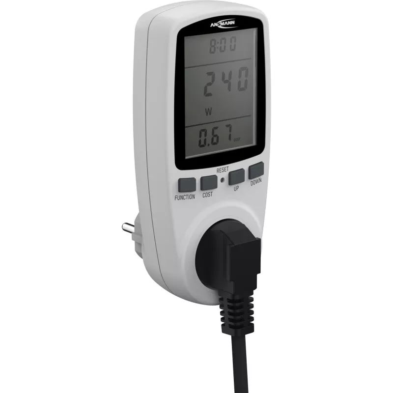 Miernik kosztów energii ANSMANN APM2 120-0007 z wyświetlaczem LCD
