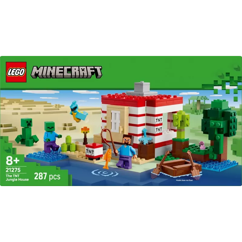 Zestaw konstrukcyjny LEGO Minecraft 21275 Dom w dżungli z TNT