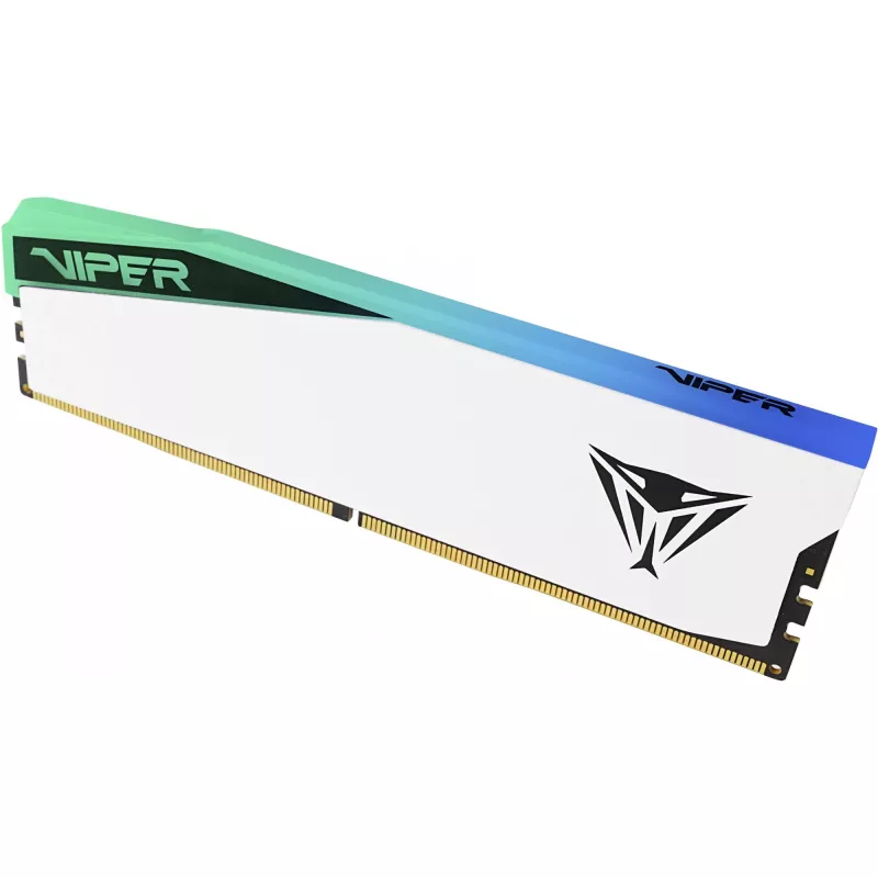 DIMM 48 GB DDR5-6000 (2x 24 GB) Dual-Kit, Pamięć Biała, PVER548G60C42KW, Viper Elite 5 RGB, INTEL XMP, AMD EXPO