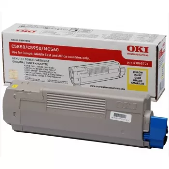 Toner OKI 43865721 do 6000 stron Żółty