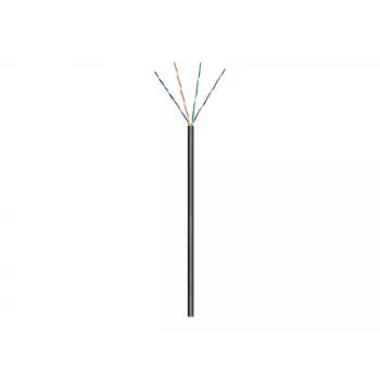 Wentronic goobay - Kabel w zwoju - 100,0m - UTP - CAT 5e - na zewnątrz, linka - Czarny (57196)
