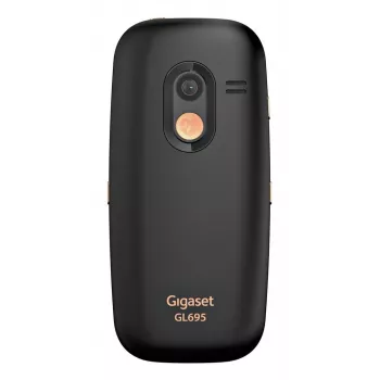 Telefon dla seniorów Gigaset GL695 — wyświetlacz 2,31 cala (5,87 cm), 240×320, Single SIM, 4G, aparat 2 MP, bateria 1400 mAh, czarny