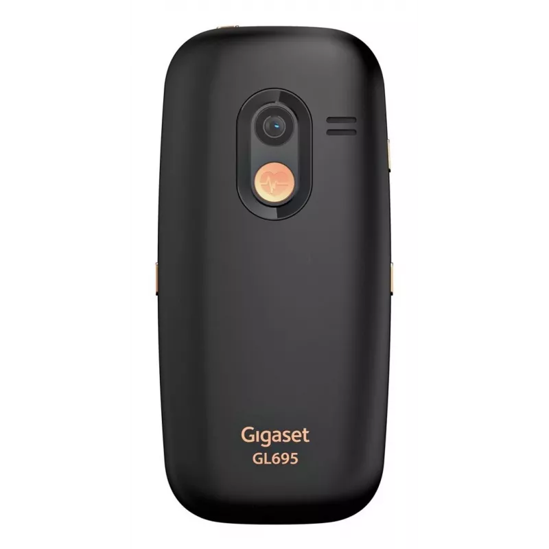 Telefon dla seniorów Gigaset GL695 — wyświetlacz 2,31 cala (5,87 cm), 240×320, Single SIM, 4G, aparat 2 MP, bateria 1400 mAh, czarny