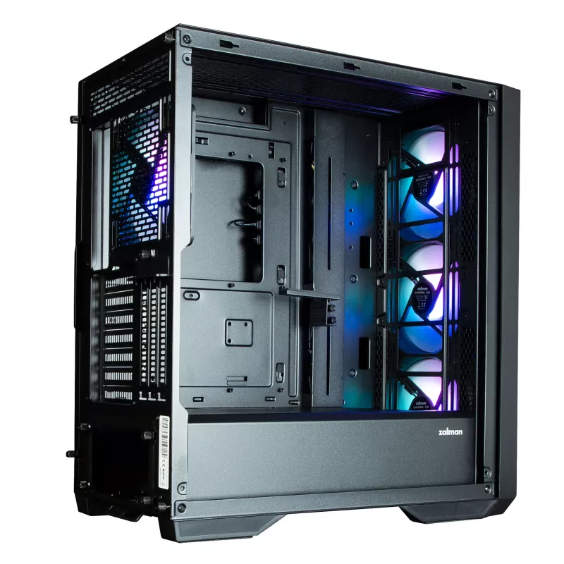 Zalman Z9 Iceberg MS Czarna Obudowa ATX Mid Tower z 4x 140 mm ARGB wentylatorami - Midi/Mini Tower - ATX