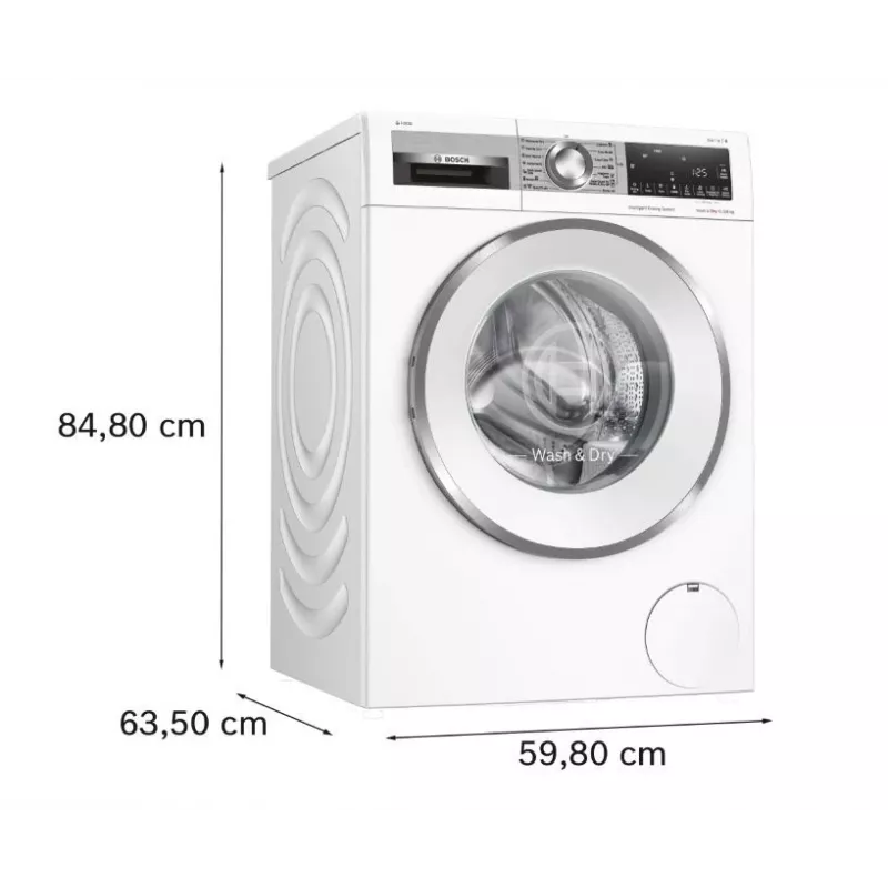 Bosch WNG254A9BY Pralko-suszarka 10,5 kg / 6 kg 1400 obr./min Biały