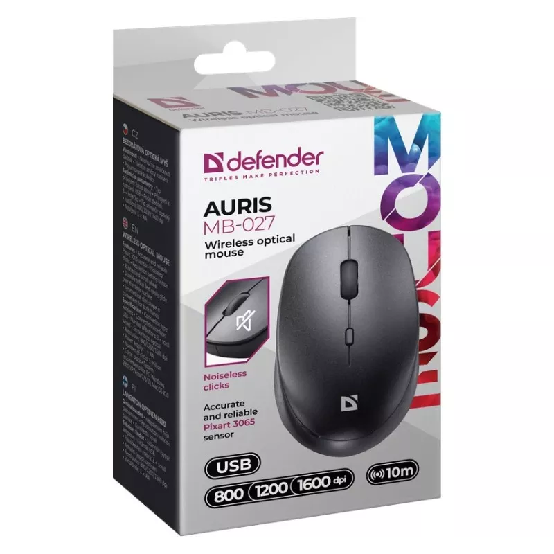 Mysz bezprzewodowa DEFENDER AURIS MB-027 interfejs