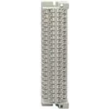 Rutenbeck AsLe B 20 S/L - Blok zakończeniowy - 20 par z zaciskami śrubowymi/lutowniczymi - Jasnoszary, RAL 7035 (260001)