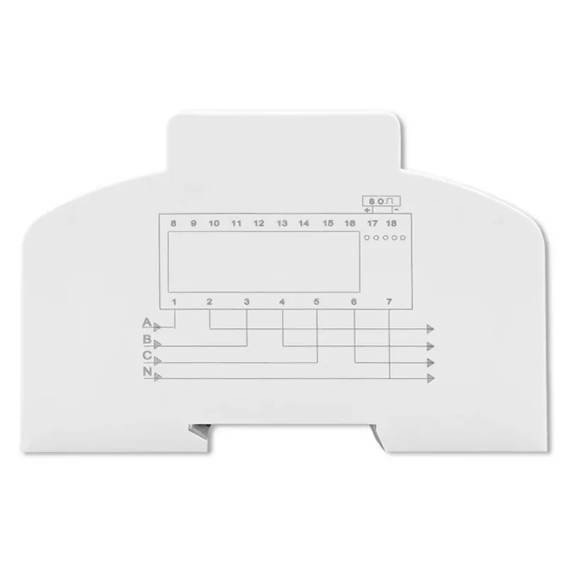 Qoltec Trójfazowy Dwukierunkowy Licznik Elektroniczny | Licznik energii na szynę DIN | 400V | 100A | LCD | 4P