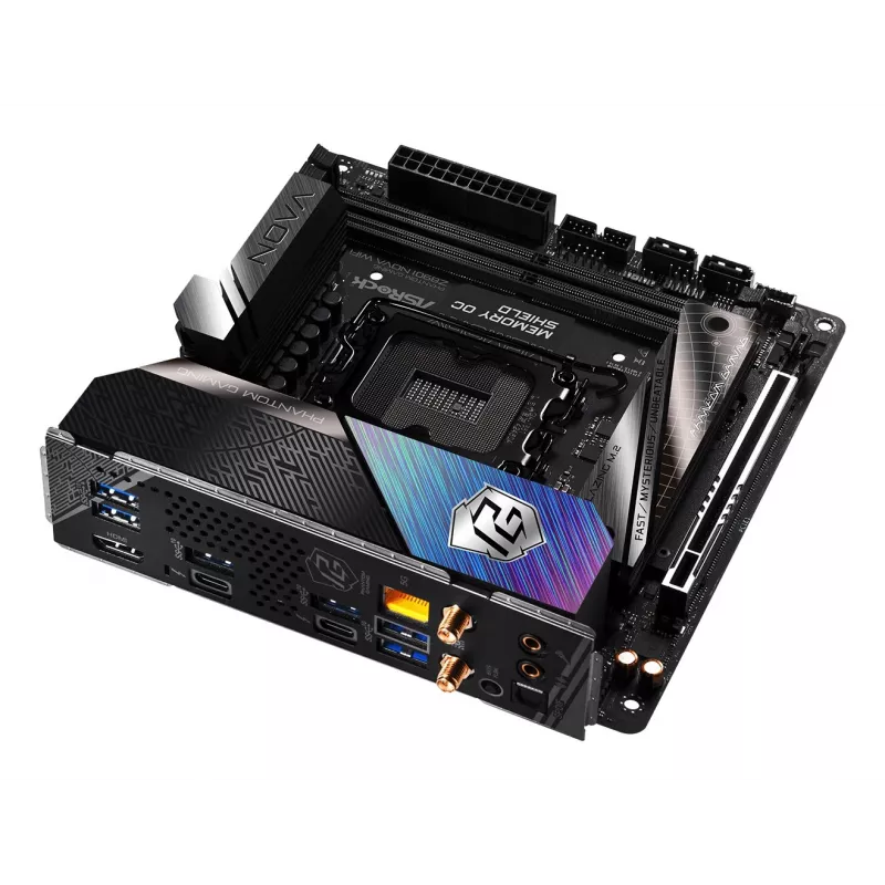 Płyta główna ASRock Phantom Gaming Z890I Nova WiFi — Intel Z890, LGA 1851, mini ITX, DDR5, 2x M.2, Wi‑Fi 6E/7, 5Gb LAN, Thunderbolt