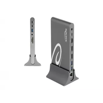 Stacja dokująca DeLOCK USB Type-C DP 1.4 Triple 4K Display
