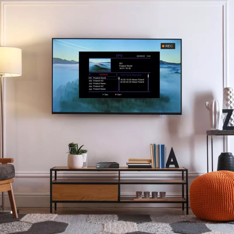 Cyfrowy odbiornik TV MANTA DVBT025PRO DVB-T2 obsługa Full HD nagrywanie USB